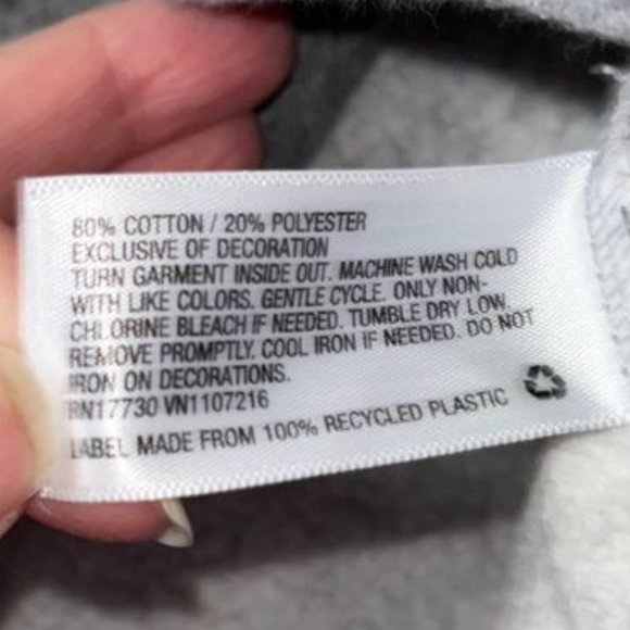 Mossimo "Literally" Midriff Sweatshirt, Medium, Like New! - Picture 5 of 8